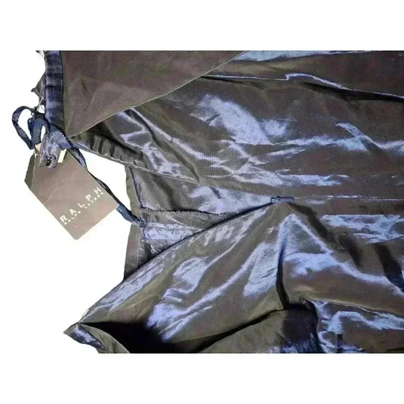 Ralph Lauren Women's Midnight Blue Satin Skirt Vintage Size 2 - New with Tags! - Picture 11 of 16